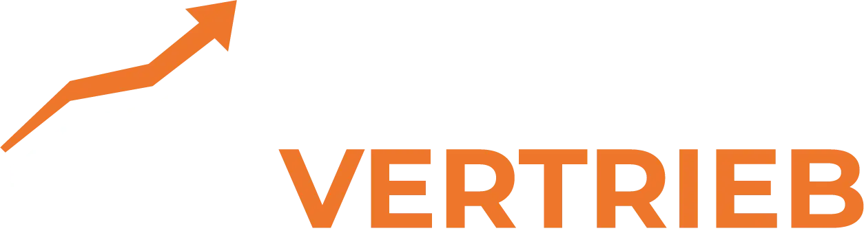 Logo Stark im Vertrieb Weiß Orange ohne Hintergrund